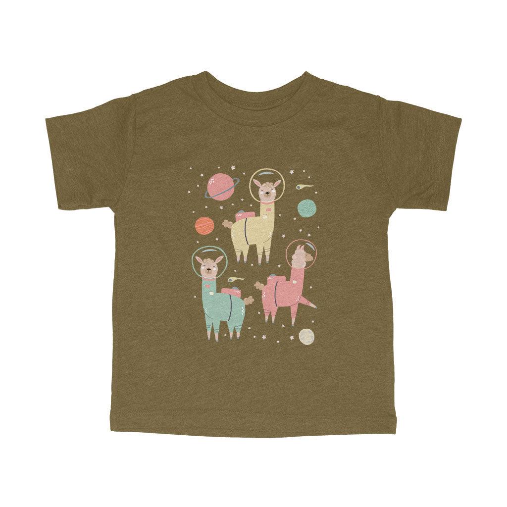Astronaut Llamas Toddler Triblend T-Shirt