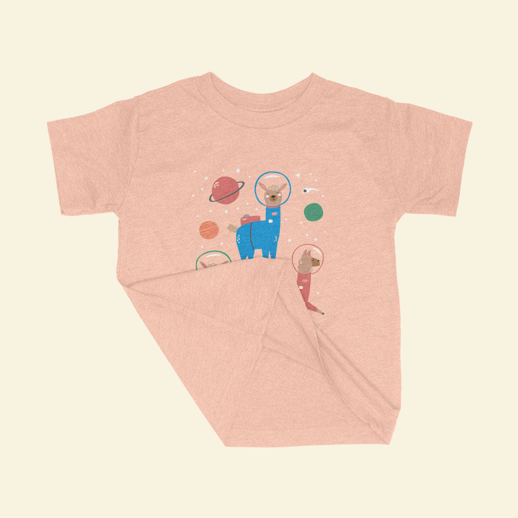 Astronaut Llamas Toddler Triblend T-Shirt