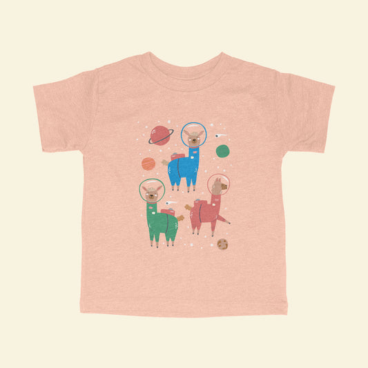 Astronaut Llamas Toddler Triblend T-Shirt