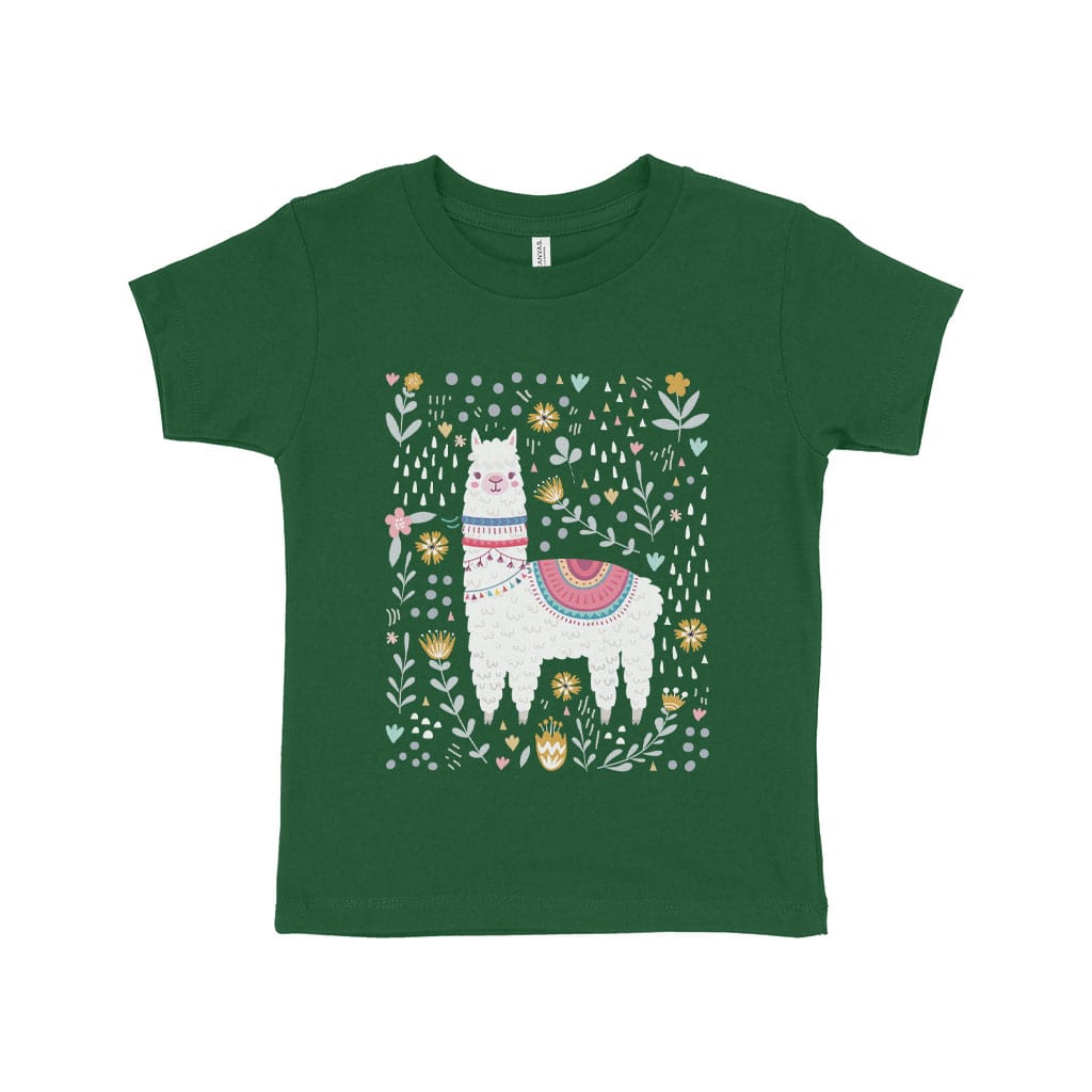Llama Toddler Jersey T-Shirt