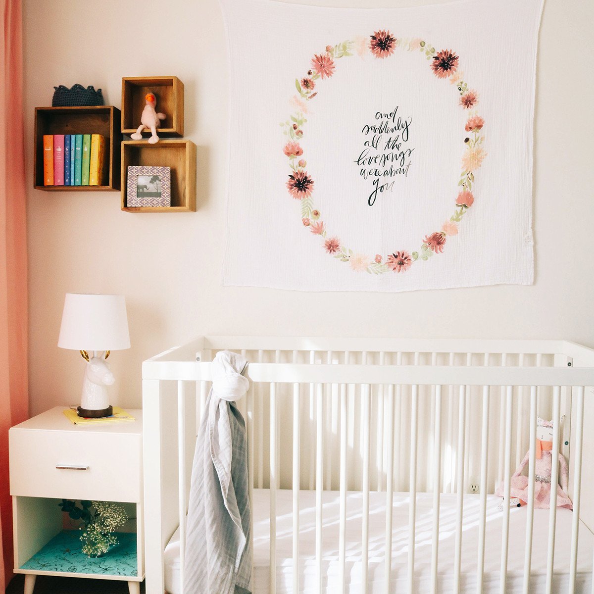 Dahlia Blooms - Organic Swaddle Blanket