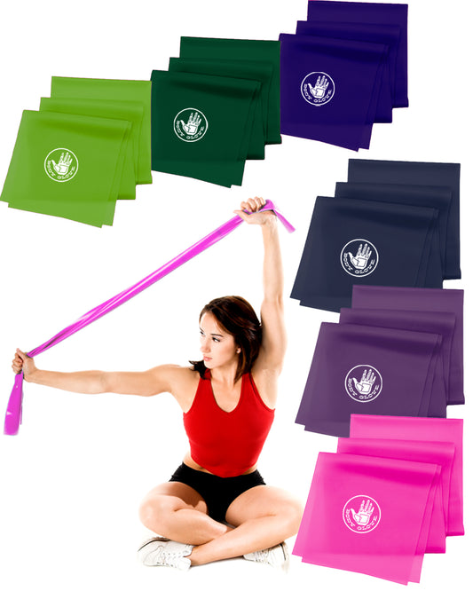 Body Glove 3 Pack Flat Resistance Bands For Upper and Lower Body