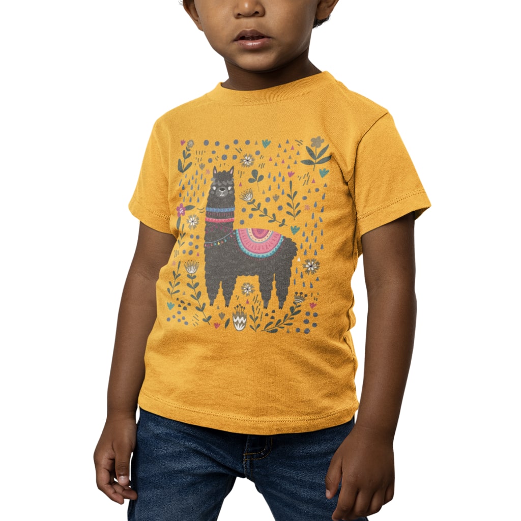 Llama Toddler Jersey T-Shirt