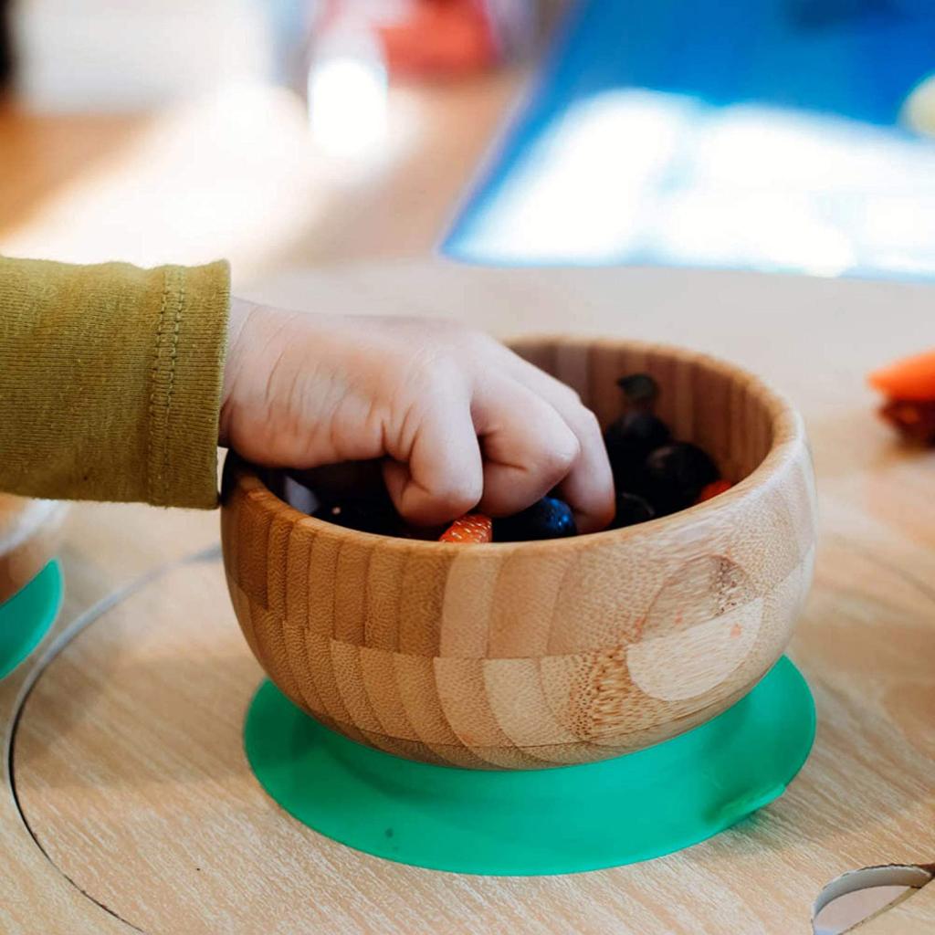 Bamboo Suction Baby Bowl + Spoon