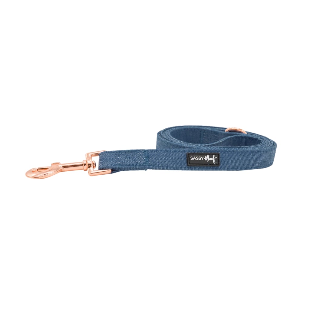 Denim' Dog Fabric Leash