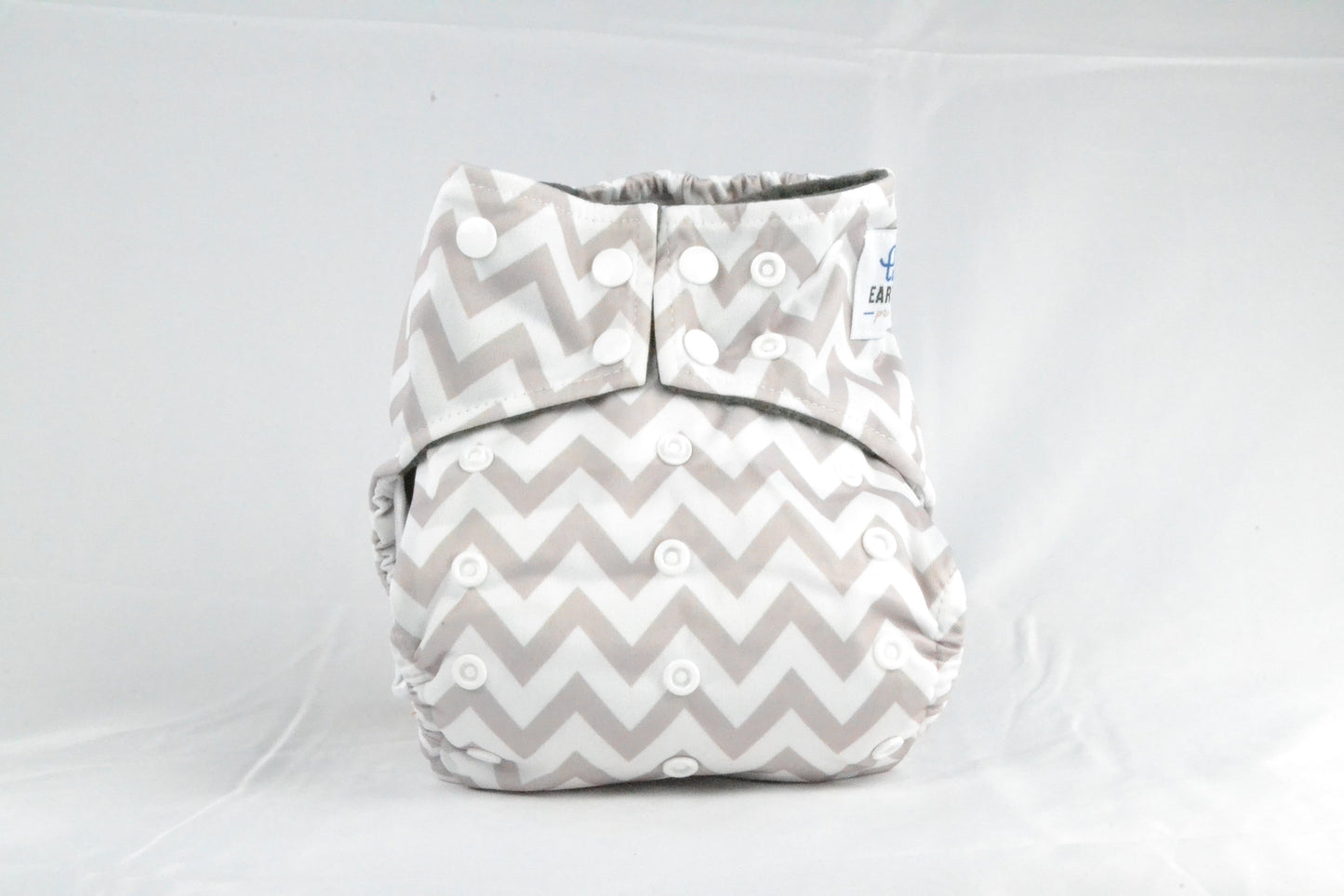 Earthlie Cloth Diaper - Grey Chevron